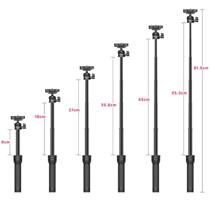 Mini trípode para teléfono trípode extensible multifuncional extensión de zapata fría micrófono luz LED