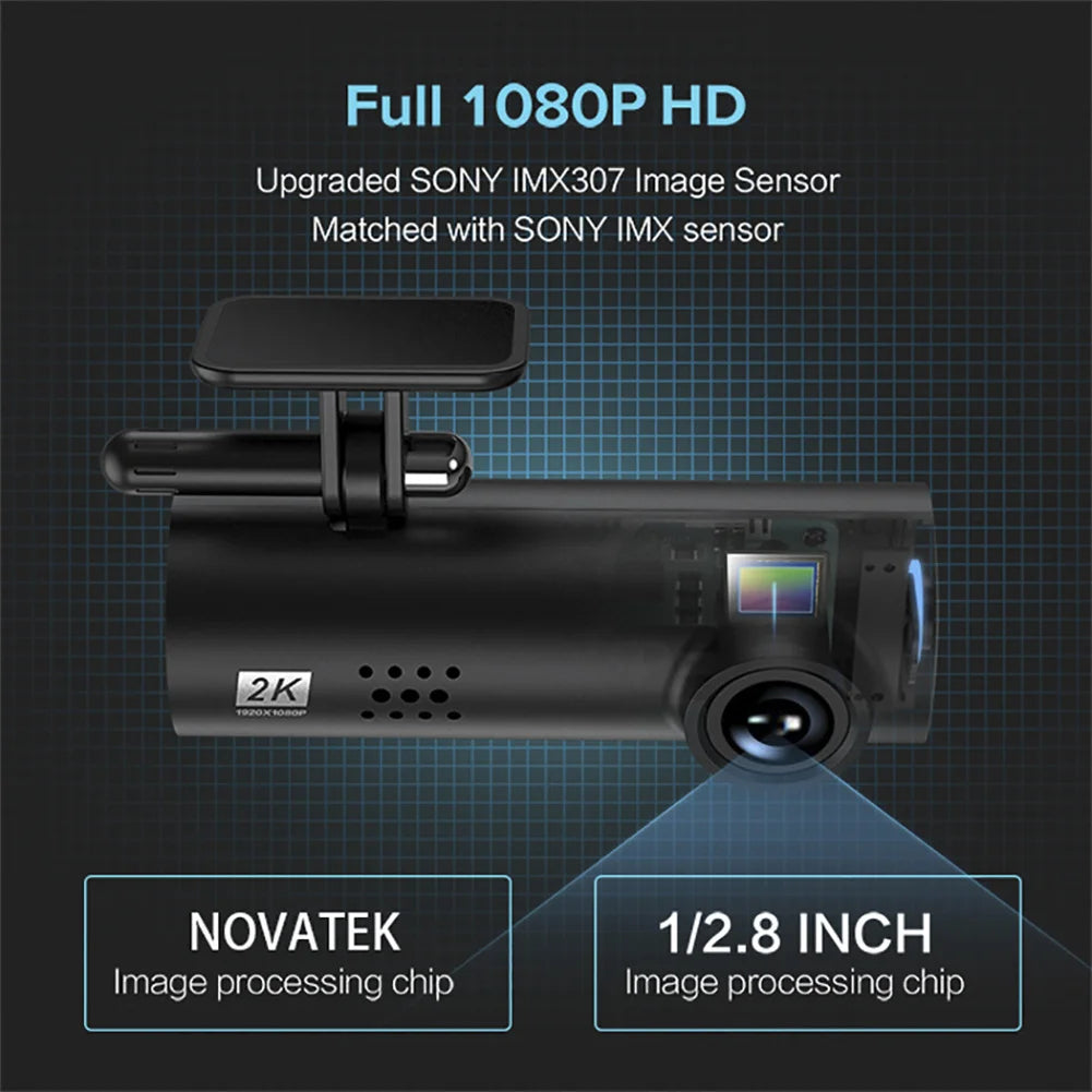 Cámara de coche grabadora de vídeo Wi-Fi HD visión nocturna 1080P