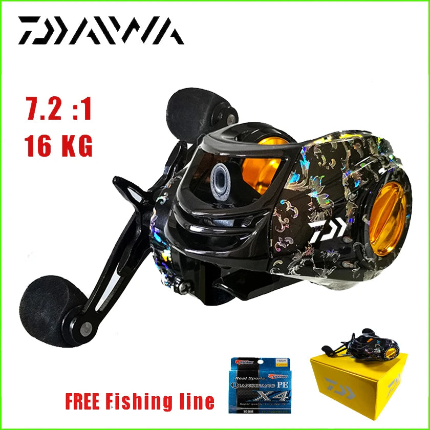 DAIWA 16KG: Alta velocidad, largo alcance.