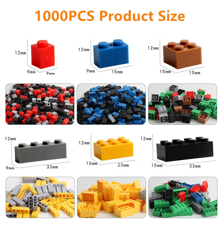 1000  bloques de construcción creativos