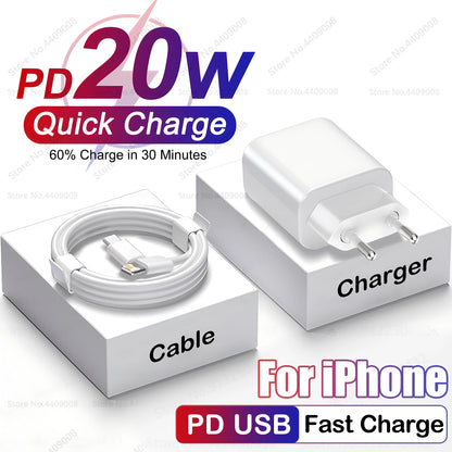 Cargador USB C PD 20W para APPLE