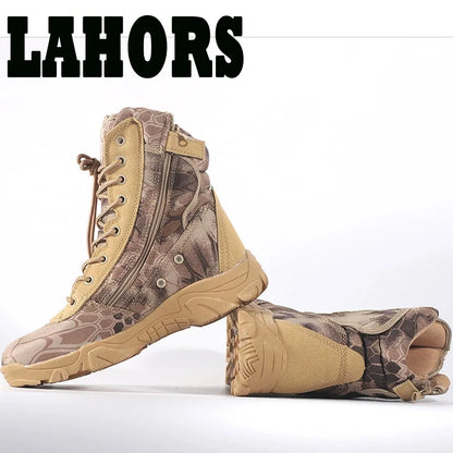 ENVÍO GRATIS Botas tácticas militares para hombres al aire libre Zapatos militares de alta calidad Camuflaje Combate Caza Escalada Senderismo Zapatos