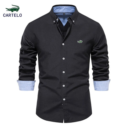 Camisas Oxford de manga larga