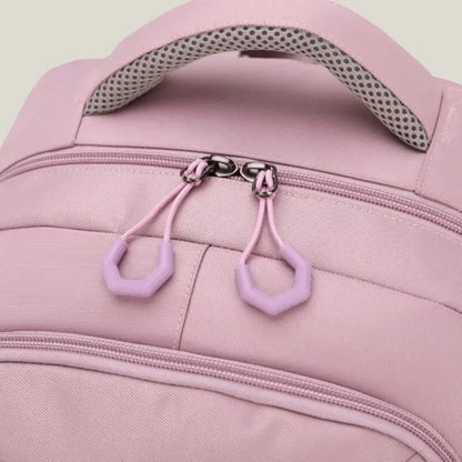 Mochila de nailon para mujer, resistente al agua bolso de hombro, gran capacidad